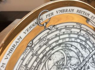 Vintage Piero Fornasetti Astrolabio Series Plate: Christmas 1968 8