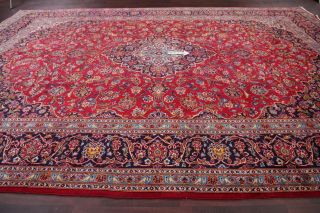 4th July Deal Vintage Traditional Red Oriental Area Rug Hand - Knotted Wool 9x14