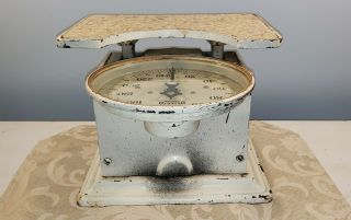 Vtg Jacob ' s Brothers DETECTO Jr MEDICAL SCALE 250LB Stand On Weight 1917 White 7