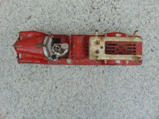 VINTAGE HUBLEY CAST IRON FIRETRUCK 13 1/2 INCHES 6