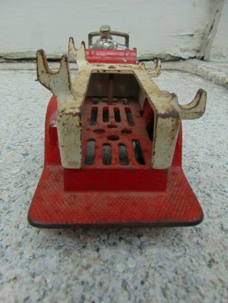 VINTAGE HUBLEY CAST IRON FIRETRUCK 13 1/2 INCHES 8