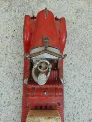 VINTAGE HUBLEY CAST IRON FIRETRUCK 13 1/2 INCHES 9