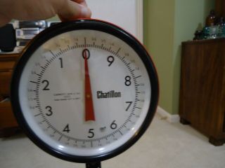 Vintage Chatillon 20lbs Hanging Scale W/ Scoop Pan