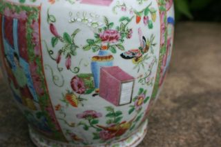 Large Antique Chinese Porcelain Hand Painted Famille Rose Vase 11