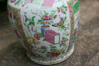 Large Antique Chinese Porcelain Hand Painted Famille Rose Vase 12