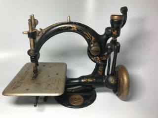 Vintage Willcox & Gibbs Child ' s Sewing Machine 5