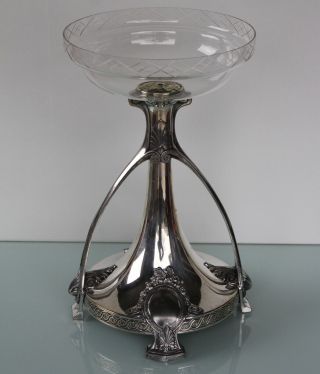 WMF Art Nouveau silver plated flower centerpiece. 11