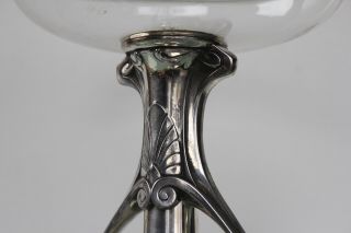 WMF Art Nouveau silver plated flower centerpiece. 4