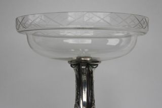 WMF Art Nouveau silver plated flower centerpiece. 6