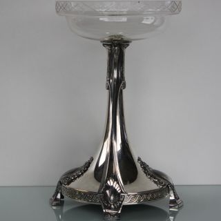 WMF Art Nouveau silver plated flower centerpiece. 7