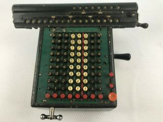 Vintage Antique Monroe Mechanical High Speed Adding Machine Calculator Rare