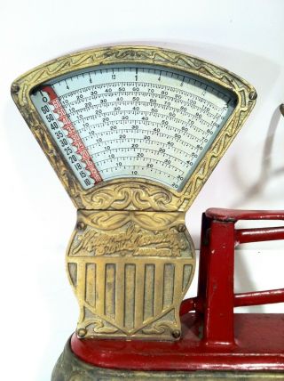 Antique 1910 Candy Scale National Store Specialty Co.  2 Pound Pennsylvania 3