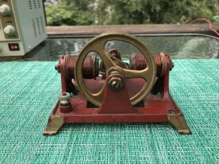 Antique H - K Toy Dc Electric Motor Engine Early 1900s