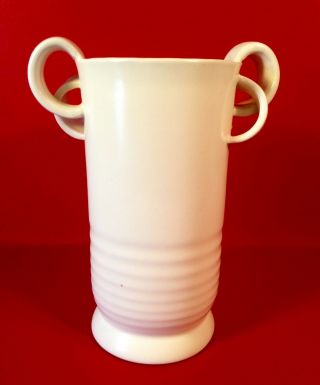 Erphila Matte White Arts & Crafts Czech Pottery Vase 1918 - 1921 Rare