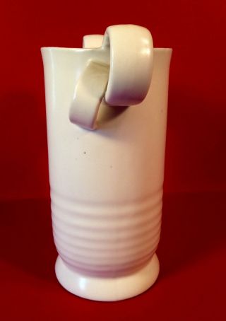 Erphila Matte White Arts & Crafts Czech Pottery Vase 1918 - 1921 RARE 4