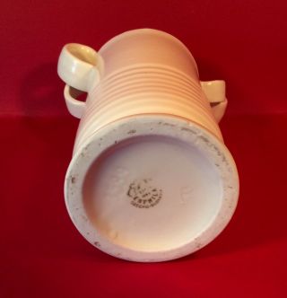 Erphila Matte White Arts & Crafts Czech Pottery Vase 1918 - 1921 RARE 8