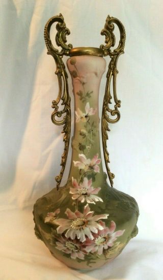 Vintage C.  F.  Monroe Nakara Vase 15 " Late 1890 