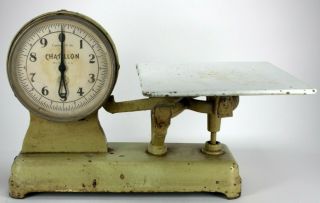 Vintage Chatillon 10 Lb Grocery Store Counter Top Butcher Scale