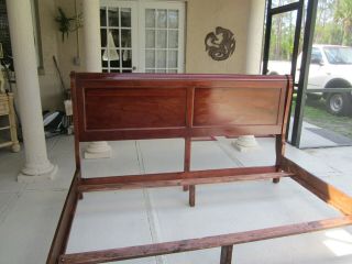 King Size Sleigh Head board Foot Board And Rails Wood not 3