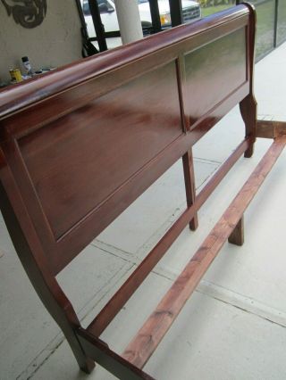 King Size Sleigh Head board Foot Board And Rails Wood not 5