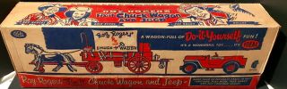 1955 Ideal Toys Roy Rogers Fix - It Chuck Wagon & Jeep & Accessories