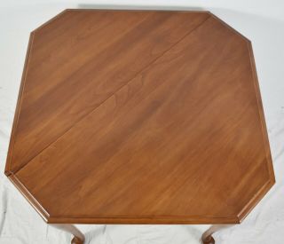 HENKEL HARRIS Drop Side Cherry Corner Table Williamsburg Style 5