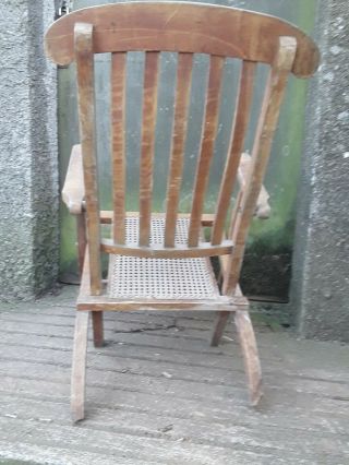 Antique / Vintage Steamer Deck Chair - Item for Restoration 11