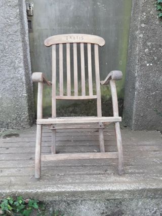 Antique / Vintage Steamer Deck Chair - Item for Restoration 2