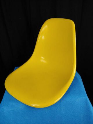 Vintage Herman Miller Yellow Fiberglass Shell Chair Shell Only