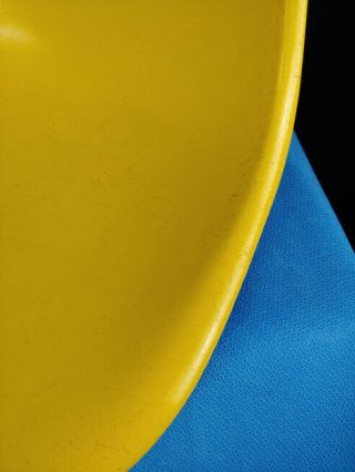 Vintage Herman Miller Yellow Fiberglass Shell Chair Shell Only 3