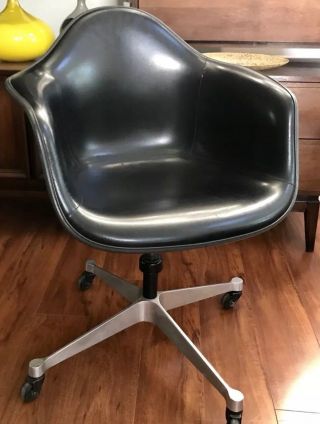 Mid Century Eames Herman Miller Adjustable Drafting Swivel Shell Chair 2