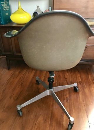 Mid Century Eames Herman Miller Adjustable Drafting Swivel Shell Chair 4