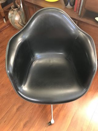 Mid Century Eames Herman Miller Adjustable Drafting Swivel Shell Chair 6