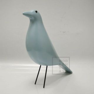 Mid Century Danish Modern House Bird Ornament Dove Decoration Nelson : Blue