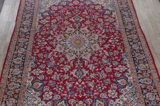 Vintage Hand - Knotted Traditional Floral Oriental 10 x 14 Wool Area Rug Carpet 3