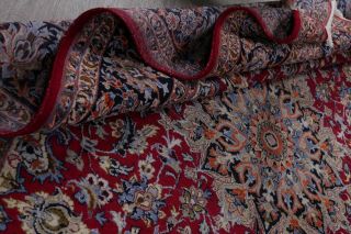 Vintage Hand - Knotted Traditional Floral Oriental 10 x 14 Wool Area Rug Carpet 8