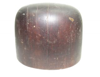 Vintage Wood Wooden Millinery Hat Block Head Mold Form Size 5 - 3/4