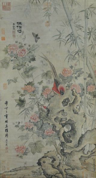 Hand Painted China Chinese Watercolor Scroll Painting Scholar Art