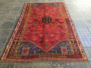 Masterpiece For Art Lovers Village Kurdish Rug Hand - Knotted 172a Size7.  7x4.  9 Ft