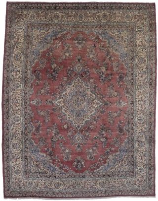 Floral Design Handmade 9x12 Vintage Persian Rug Oriental Home Décor Carpet