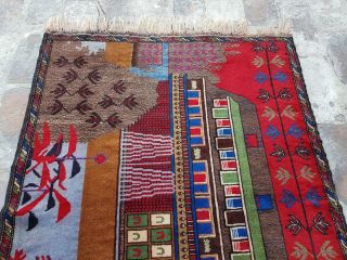 Baluch Rug Handmade Afghan Vintage Rug Trible Shindand Rug 127x89 cm wool/origin 3