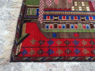 Baluch Rug Handmade Afghan Vintage Rug Trible Shindand Rug 127x89 cm wool/origin 5