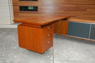Mid Century Modern George Nelson for Herman Miller Executive Desk & Credenza 4