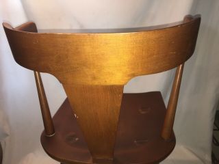 PAUL MC COBB PLANNER GROUP CHAIR MID - CENTURY MODERN OAK MAPLE DESK SIDE DINING 7