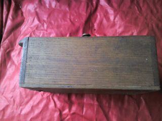 UNIQUE ANTIQUE PRIMITIVE OLD HAND MADE WOODEN WALL HANGING CLOCK BOX 8