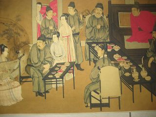 Chinese long Scroll Painting Night Revels of Han Xizai (韓熙載夜宴圖) 8