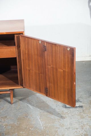 Mid Century Modern Credenza Sideboard Drexel Parallel Tambour Door Barney Flagg 11