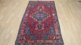 Hand Made Oriental Carpet Rug Antique Wool Traditional Hamadan 6ft 4 " X 3ft 5 "