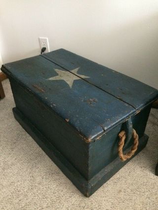 Antique Trunk From Texas Navy Ship (1800s)