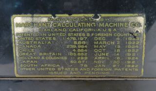 Marchant XLA Mechanical Calculator / Adding Machine 6